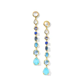 IPPOLITA Rock Candy 8-Stone Linear Drop Earrings in Mare