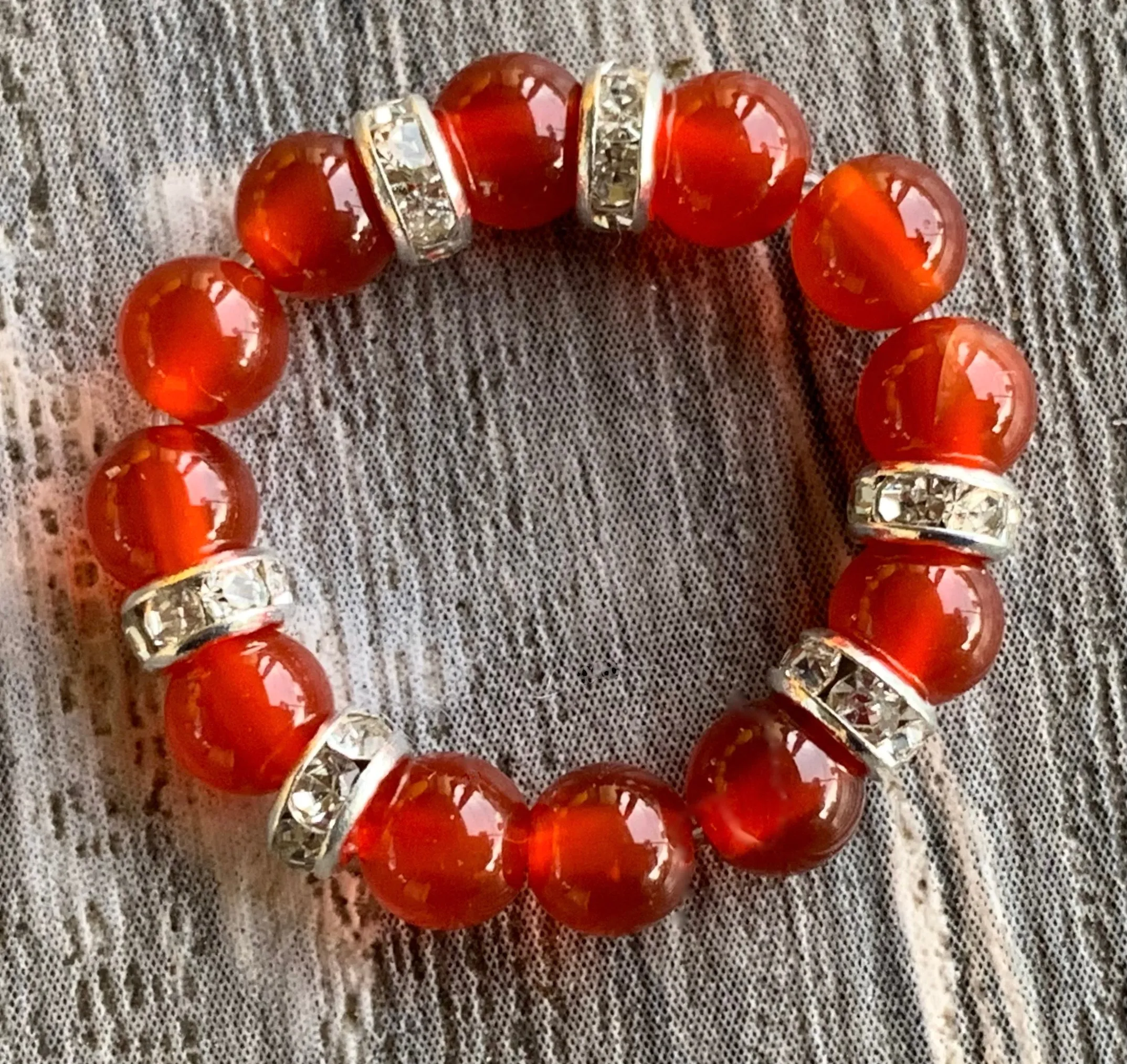 Jacinthe Handmade Carnelian Expandable Ring