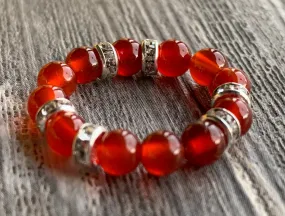 Jacinthe Handmade Carnelian Expandable Ring