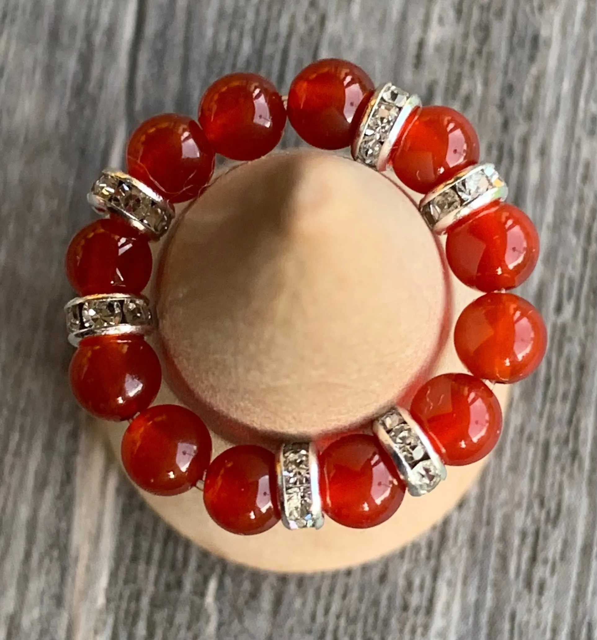 Jacinthe Handmade Carnelian Expandable Ring