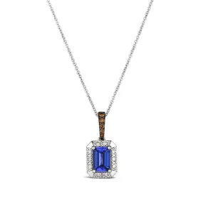 Le Vian 14K Vanilla Gold Blueberry Tanzanite and Chocolate and Vanilla Diamond Necklace