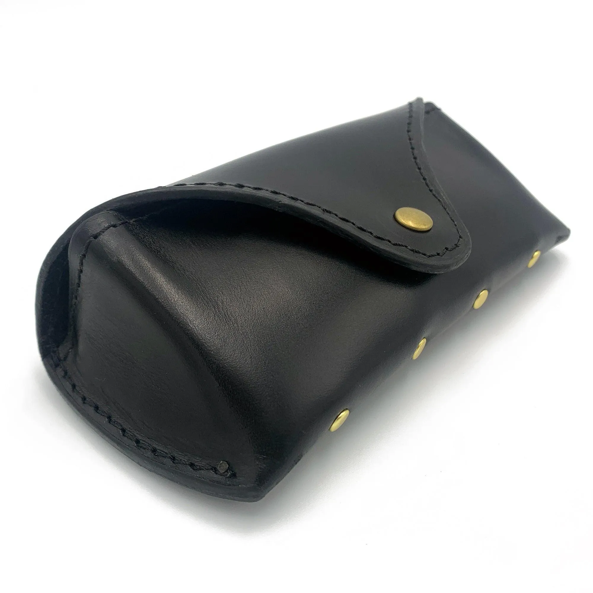 Leather Sunglass Case - Oxford Xcel Leather, Lined with Microsuede, Brass Hardware