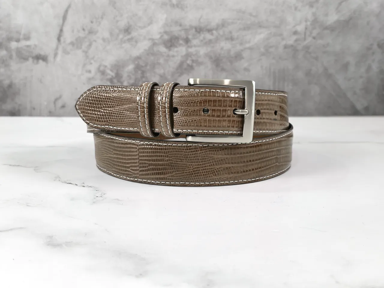 Lizard Belt: Taupe