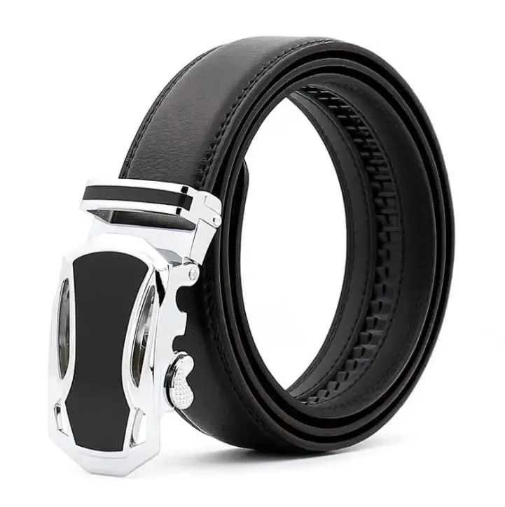 Luxury Brand Men's Belts High Quality Genuine Leather Belts for Men Metal Automatic Buckle Casual Business Male Waistband 3.5cm