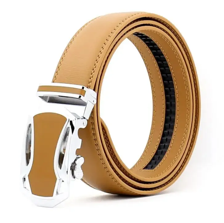Luxury Brand Men's Belts High Quality Genuine Leather Belts for Men Metal Automatic Buckle Casual Business Male Waistband 3.5cm