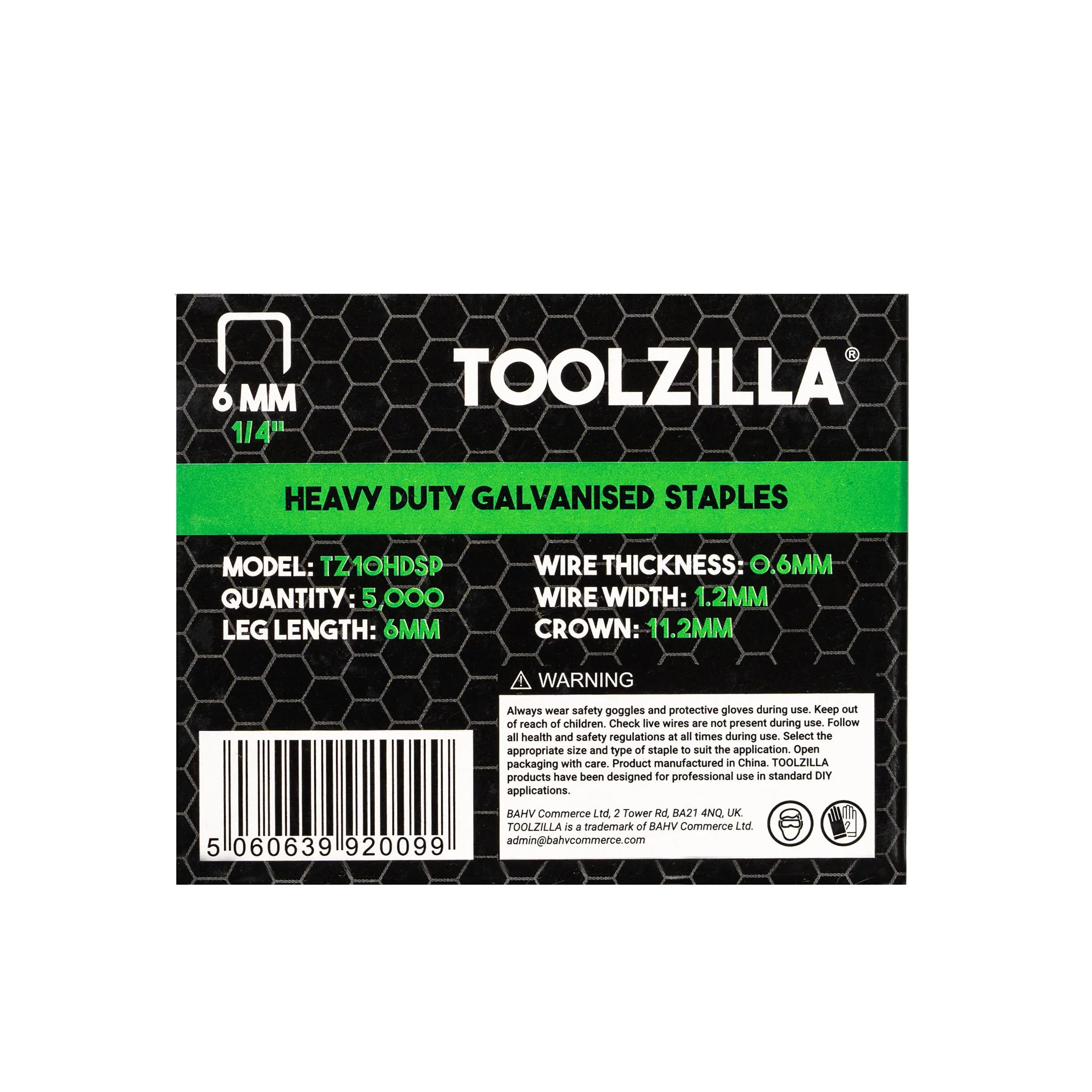 Lzilla Heavy Duty Staples For Staple Gun  Pack Of 5000 Lzilla Galvanized 6mm