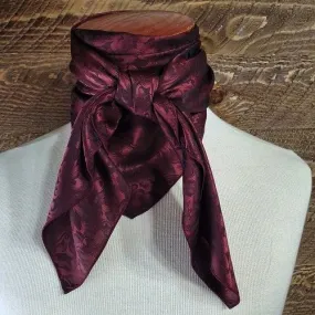 Maroon Jacquard Scarf