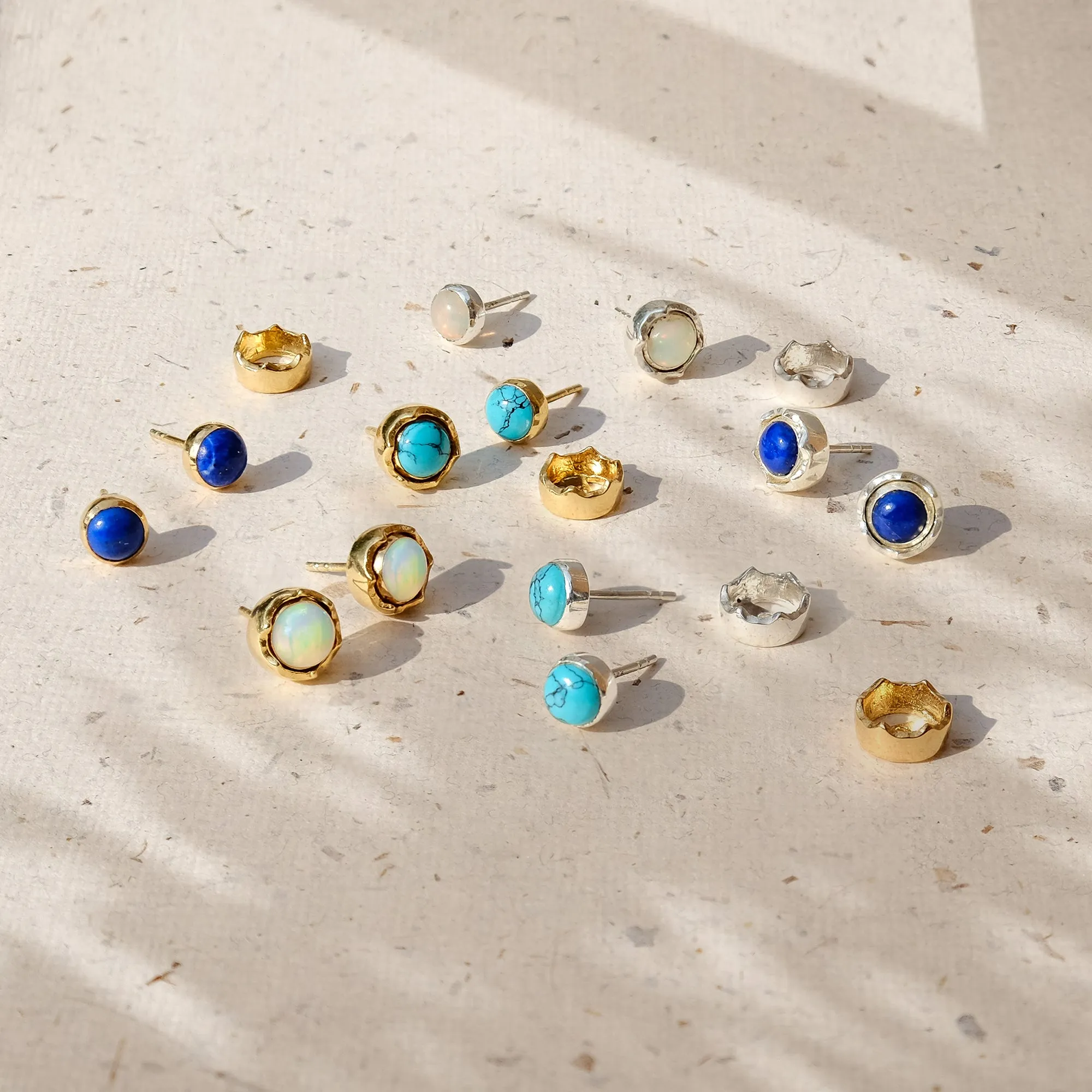 Maya Stud Earrings - Lapis Lazuli