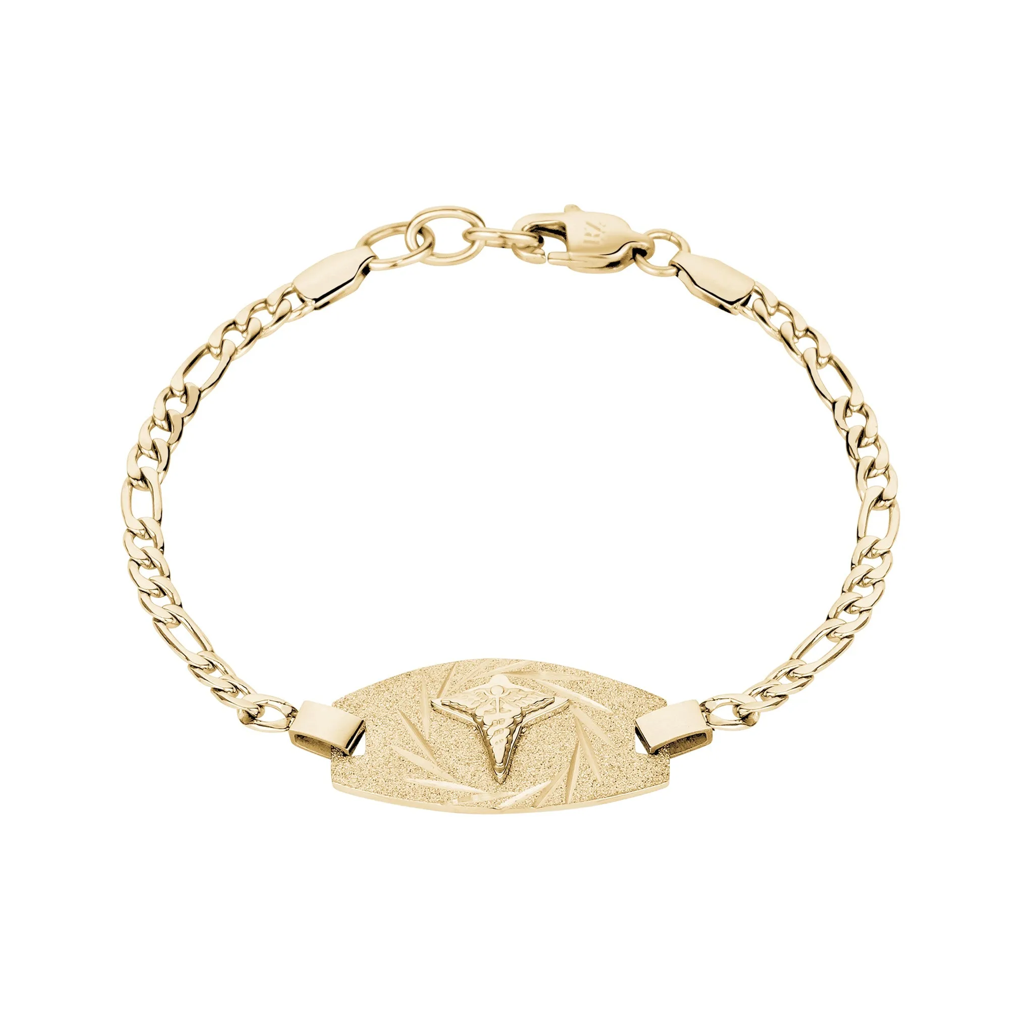Medical ID Figaro Link Bracelet