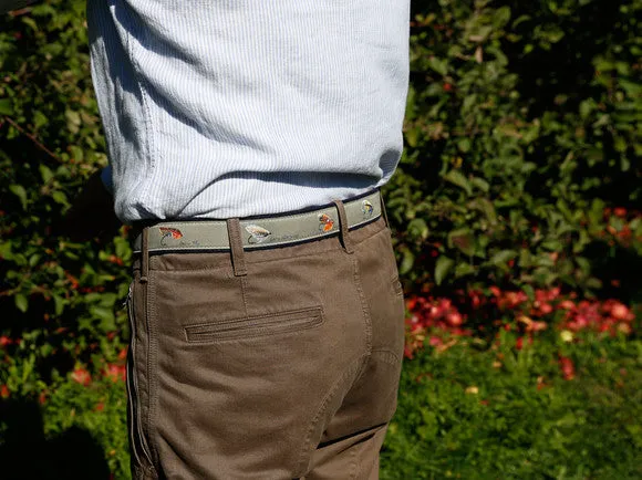 Megan Boyd Flies Leather Tab Belt