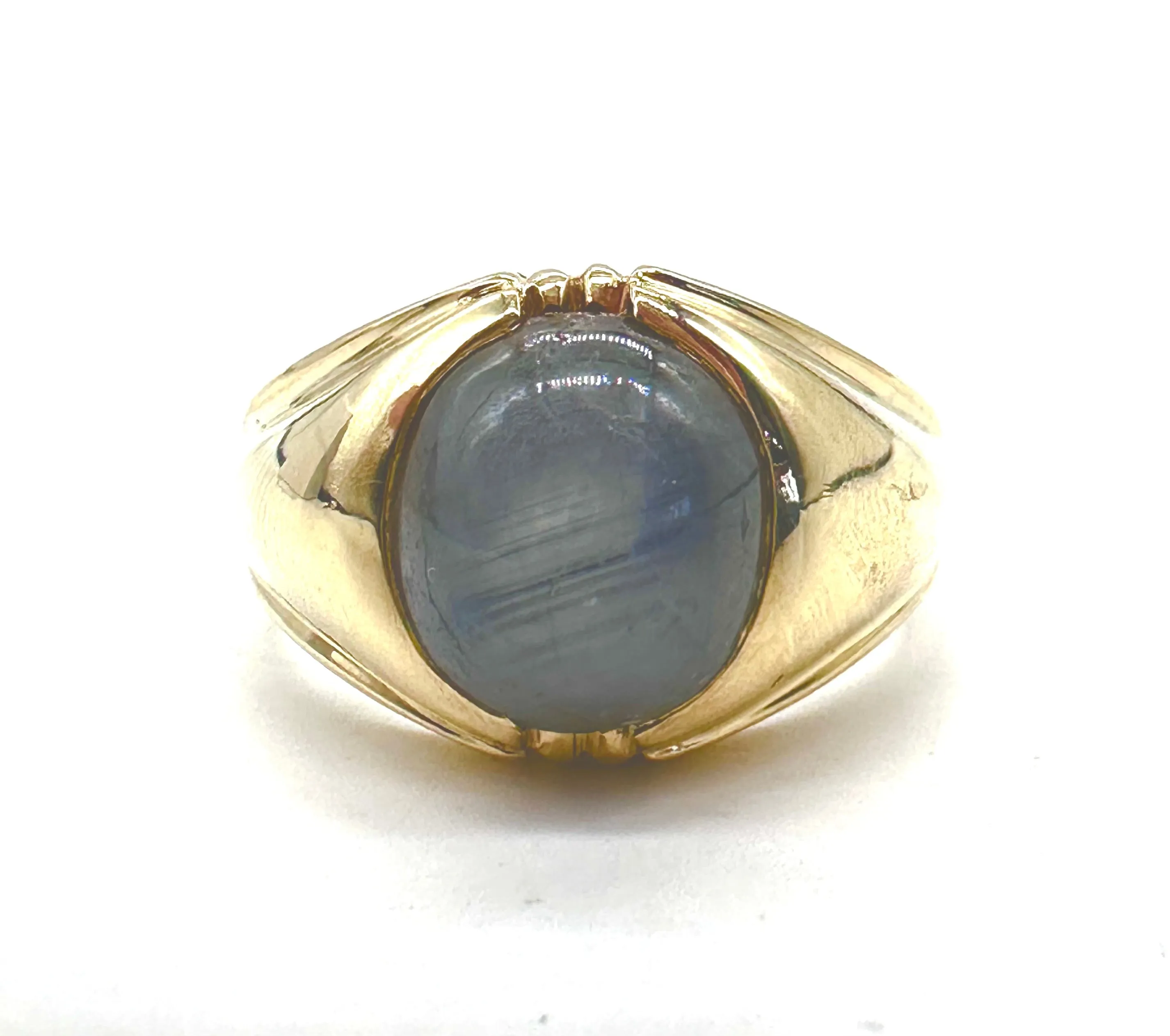 Men's Gray Moonstone Ring