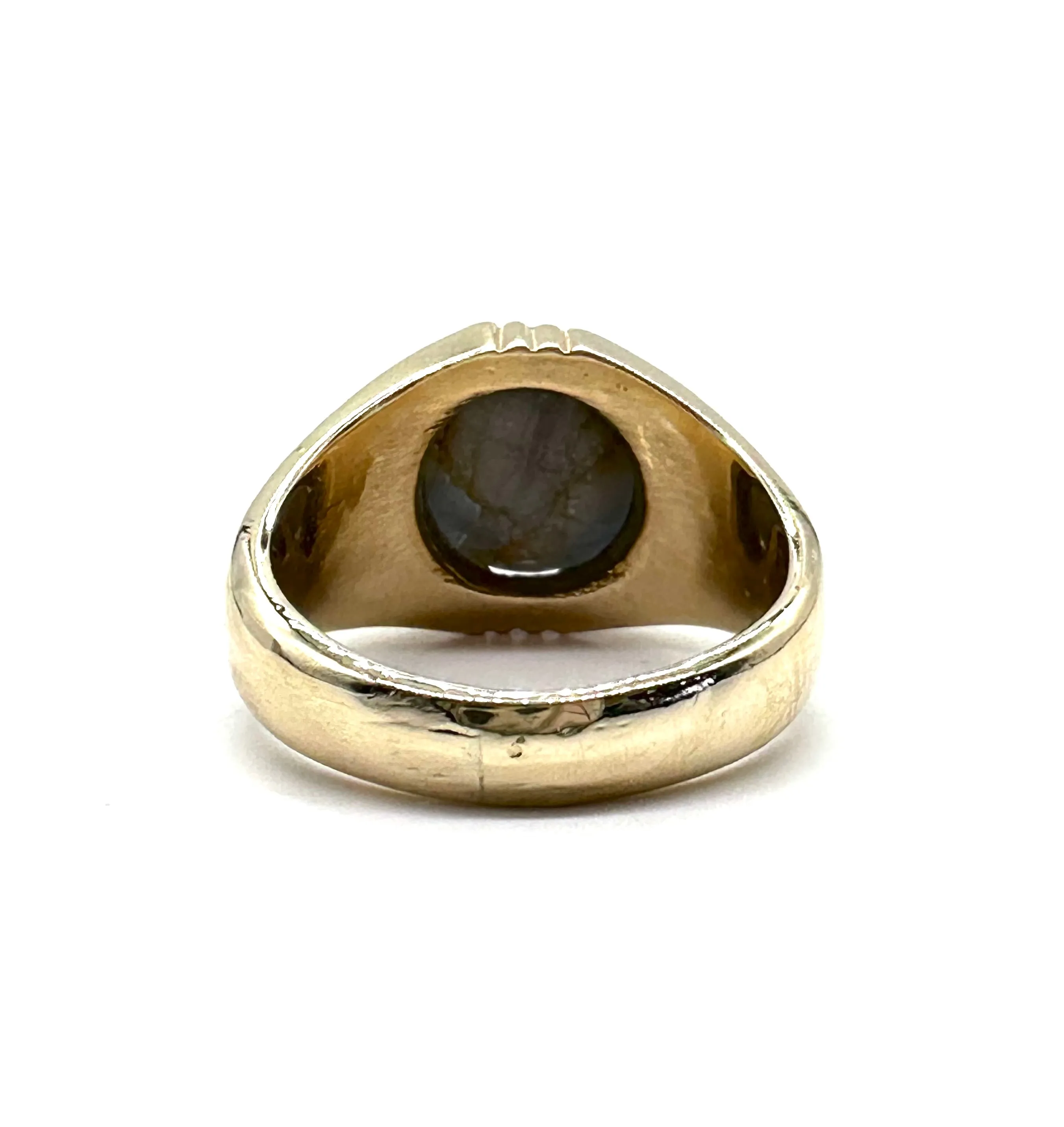 Men's Gray Moonstone Ring
