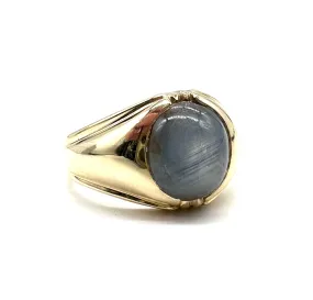 Men's Gray Moonstone Ring