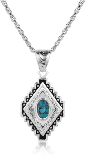 Montana Silversmiths Diamond of the West Turquoise Necklace - NC5661