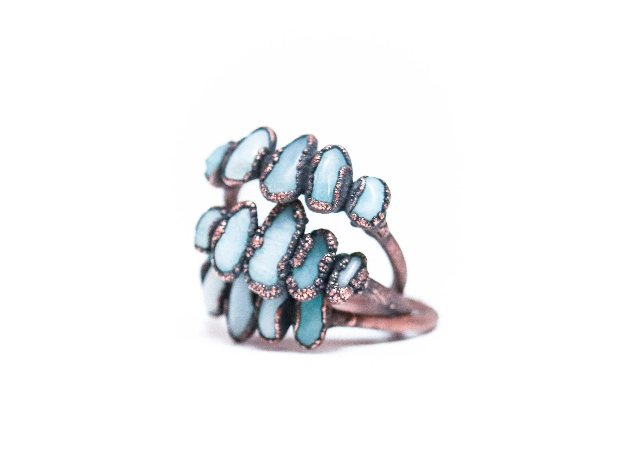 Multi Stone Ring | Raw crystal ring