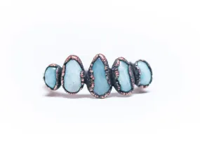 Multi Stone Ring | Raw crystal ring