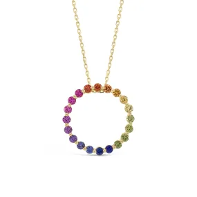 Multicolor Gemstone Medium Pendant