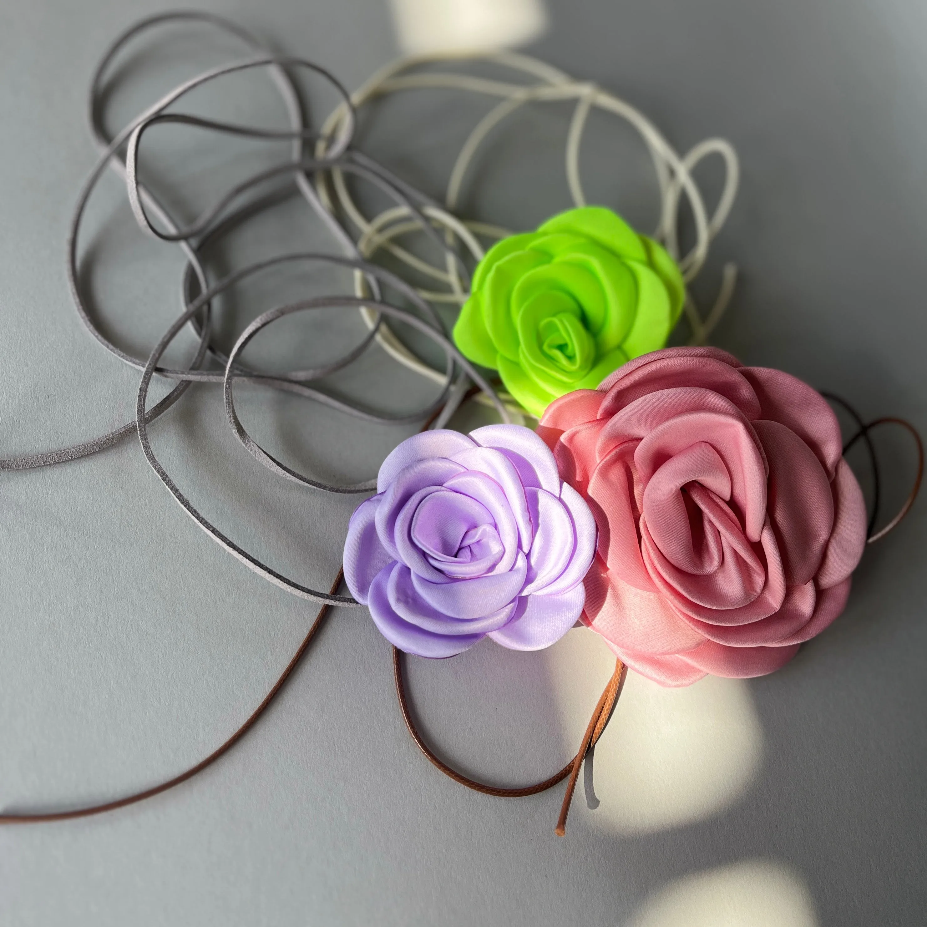 Multiflower - Satin - 6 cm - Lagoon Blue