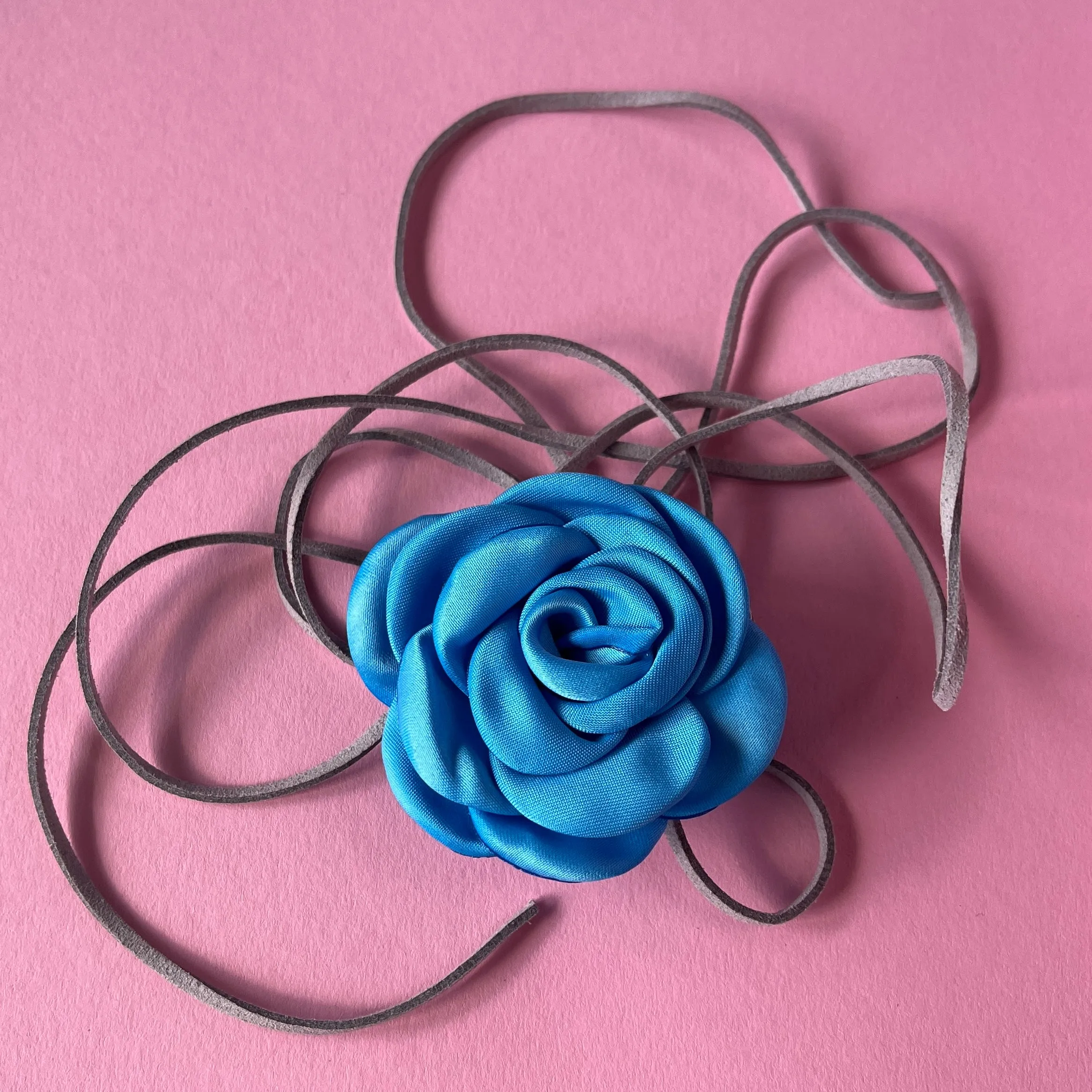 Multiflower - Satin - 6 cm - Lagoon Blue