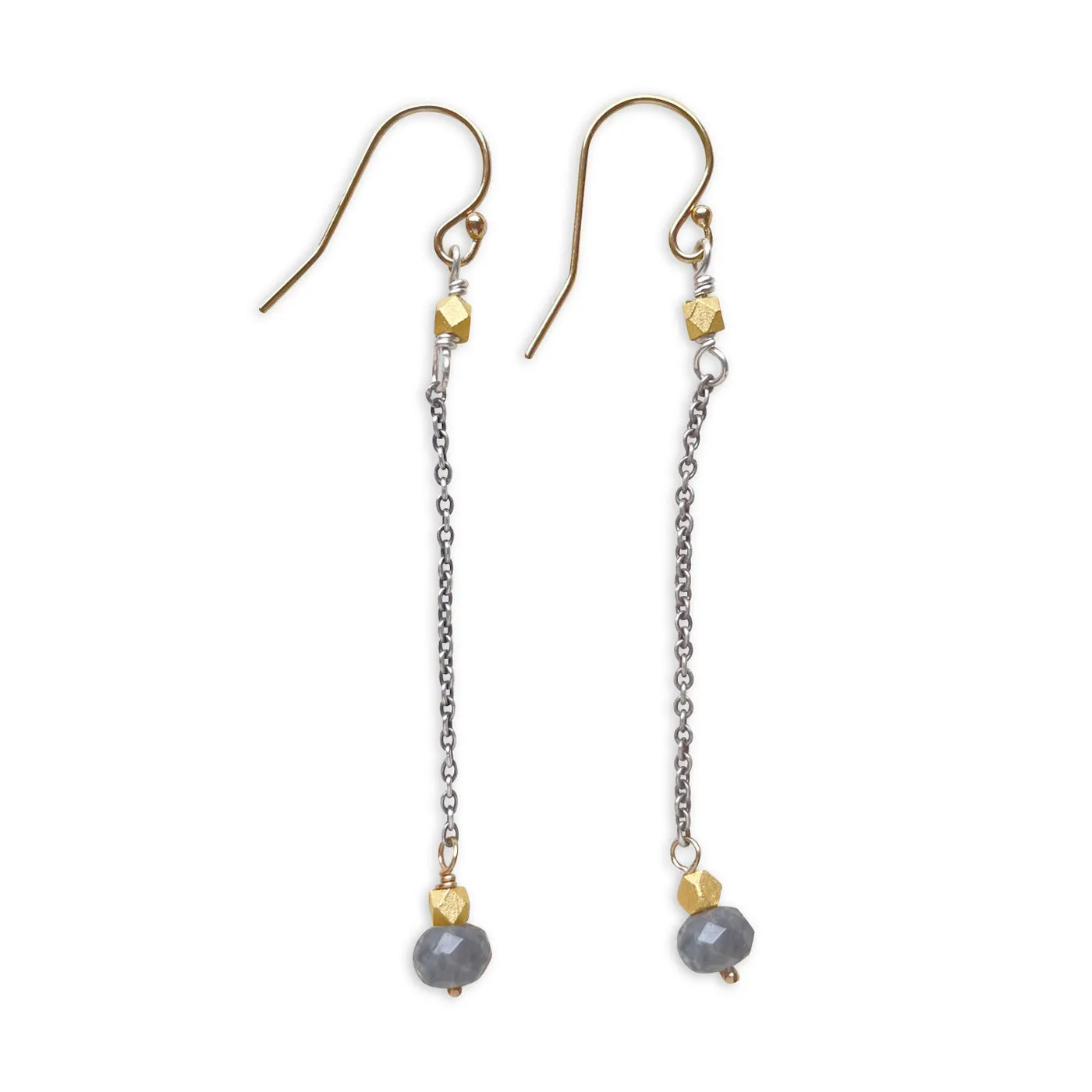 Mystic Chain Drop Earrings | Silver