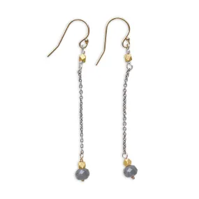 Mystic Chain Drop Earrings | Silver