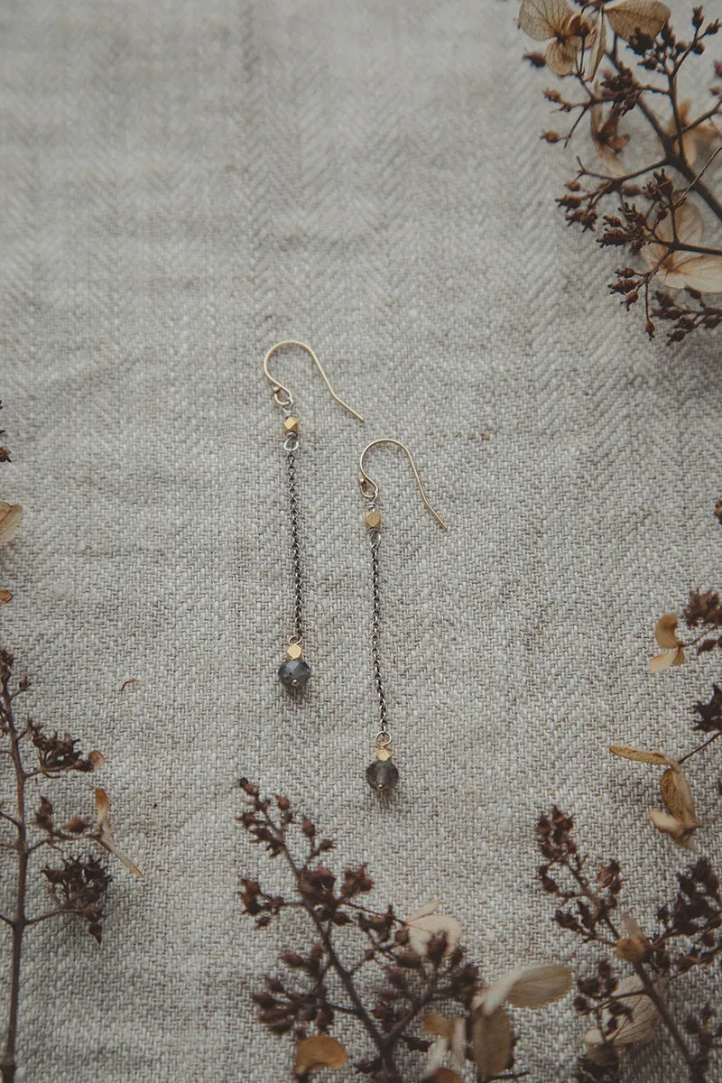 Mystic Chain Drop Earrings | Silver