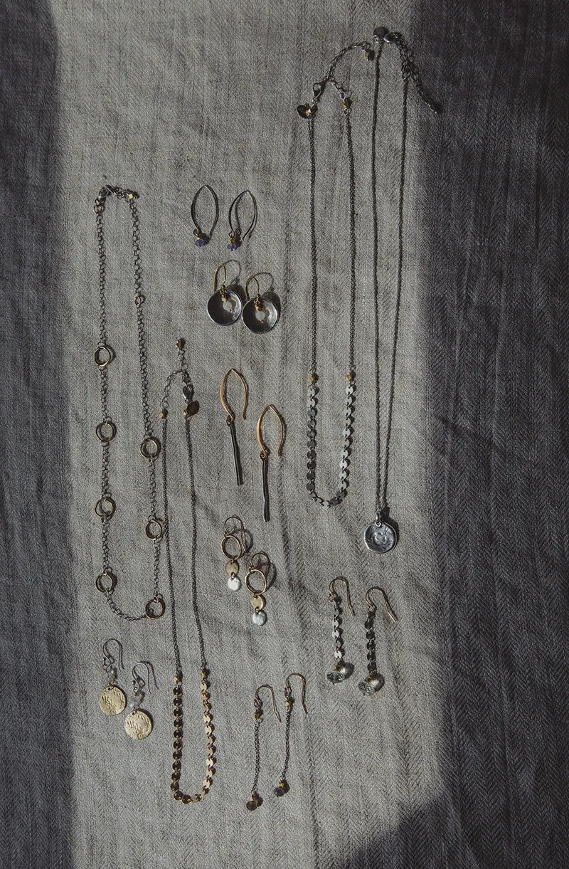 Mystic Chain Drop Earrings | Silver