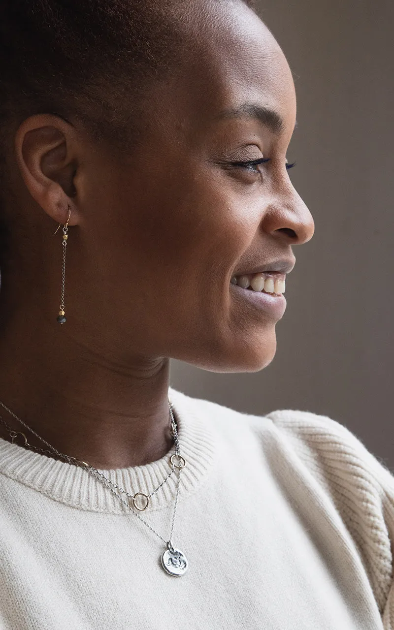 Mystic Chain Drop Earrings | Silver