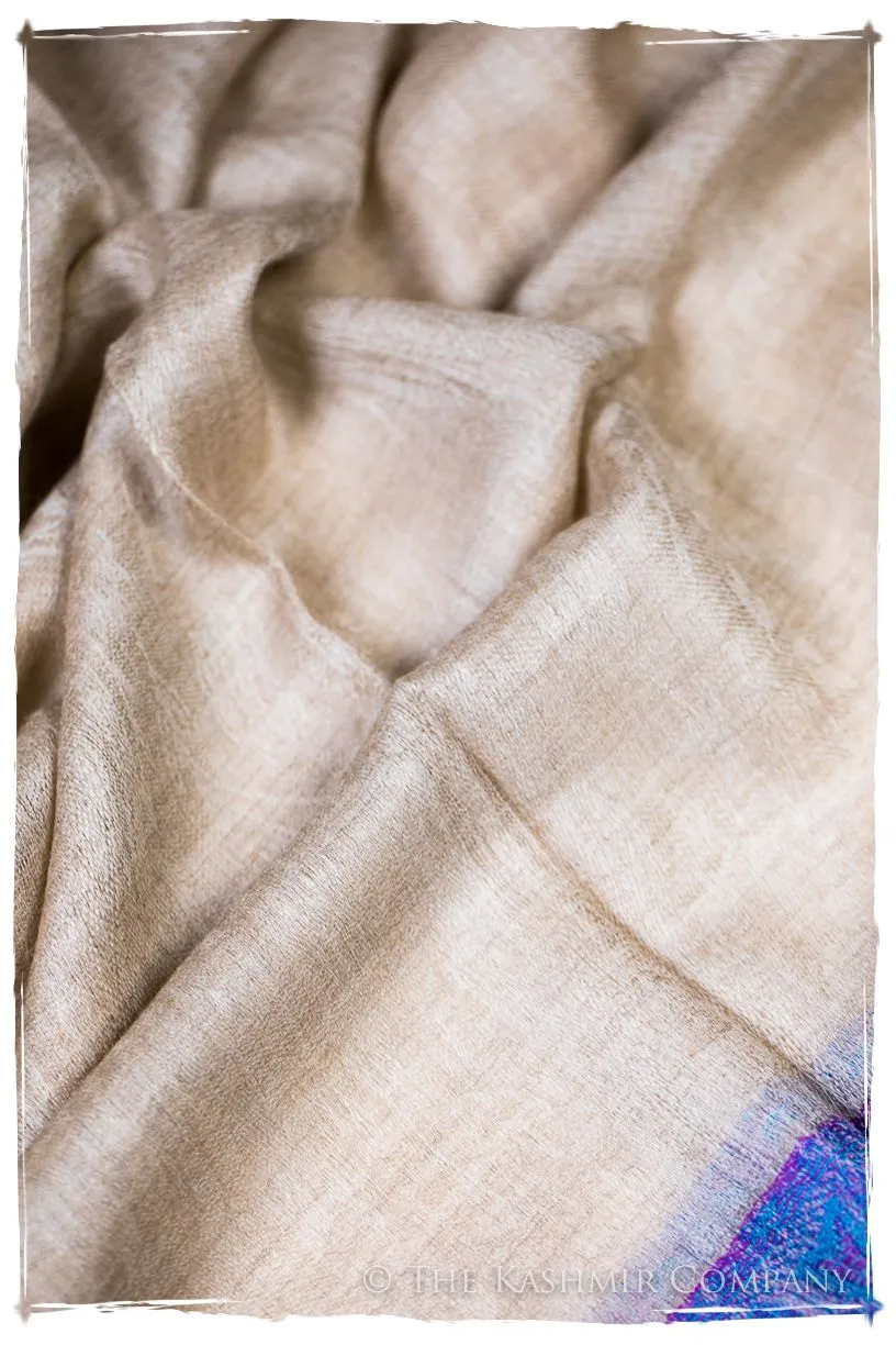 Naziha Paisley Frontière Pashmina Cashmere Scarf