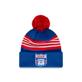 New Era Footscray Bulldogs Retro Beanie With Pom