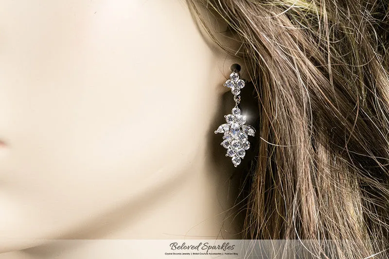 Nichelle Marquise Cluster Statement Necklace Set | Cubic Zirconia