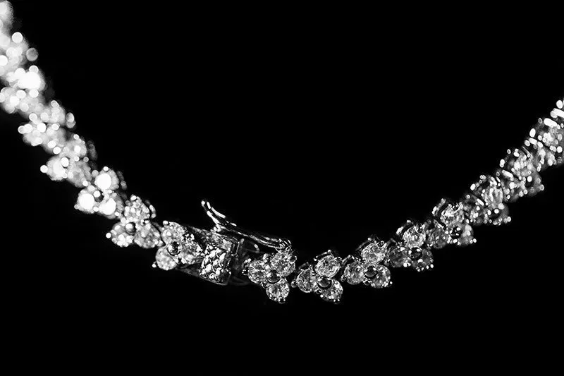 Nichelle Marquise Cluster Statement Necklace Set | Cubic Zirconia