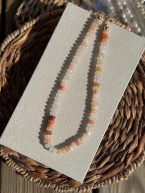Nude Gemstone Necklace by Treasure Jewels