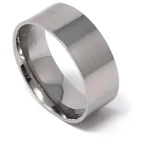 One piece 8mm Stainless Steel ring core, 1.5mm thickness, comfort fit