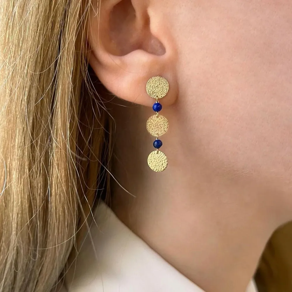 Oriane Earrings in Lapis Lazuli