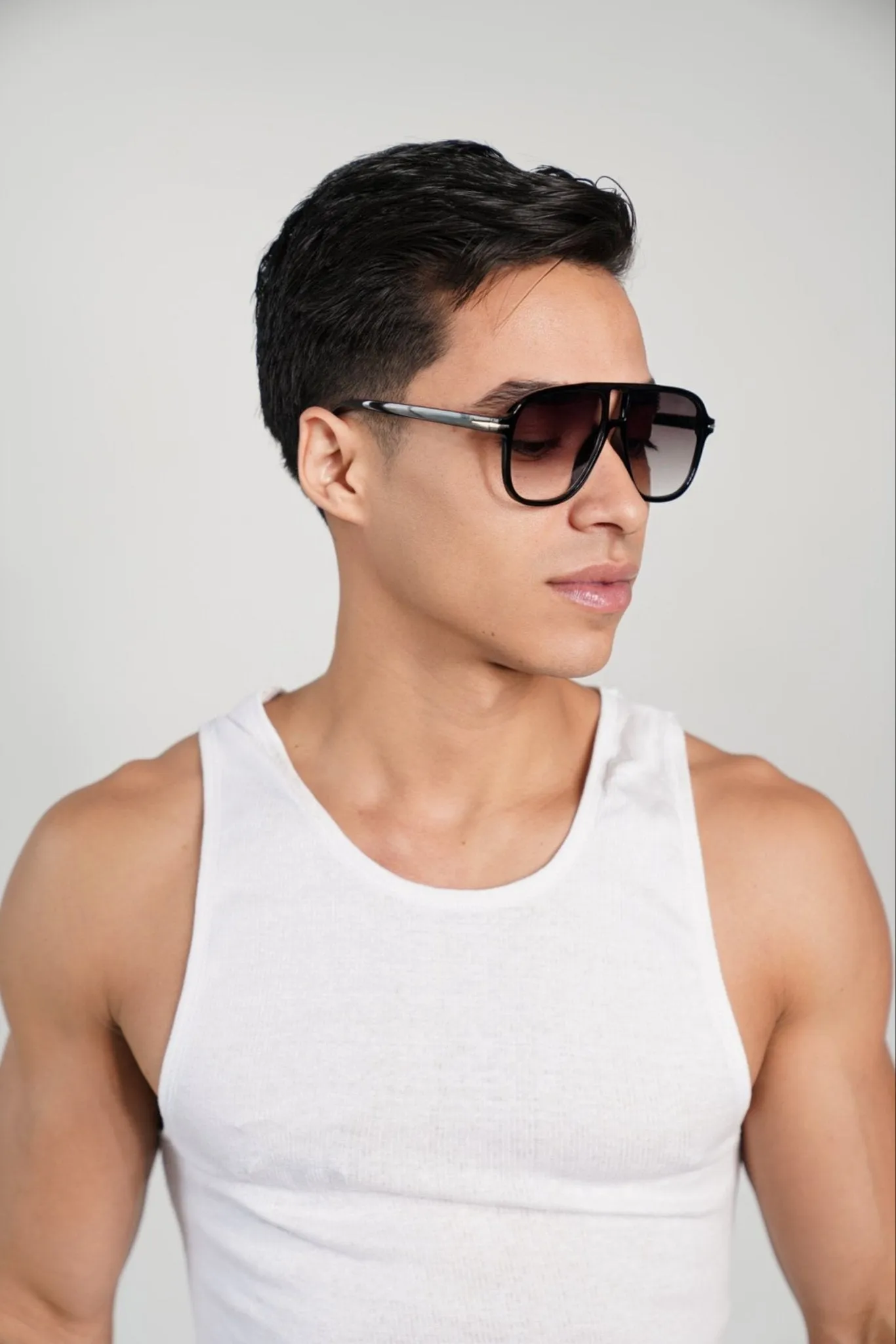 Oversized Retro Black Tint Summer Sunglasses
