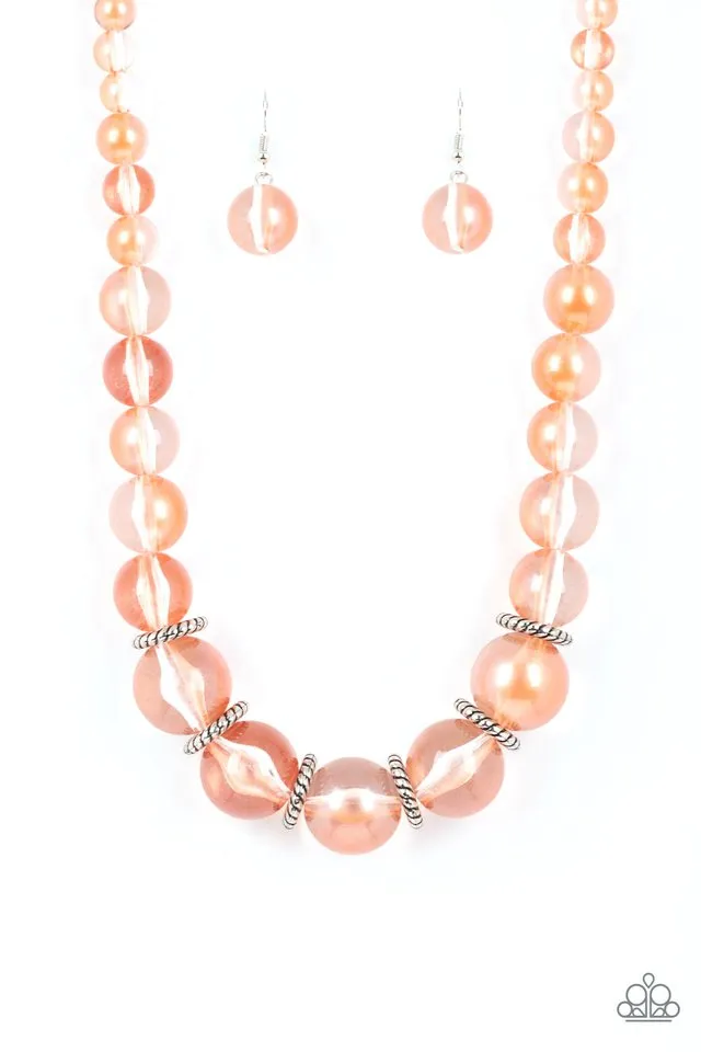 Paparazzi Necklace ~ Marina Mirage - Orange