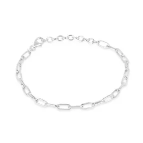 Paperclip Chain Bracelet | Silver