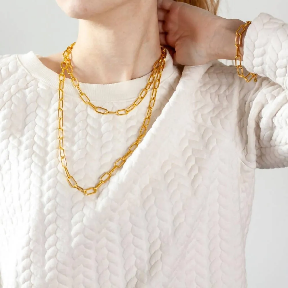 Paperclip Chain Bracelet