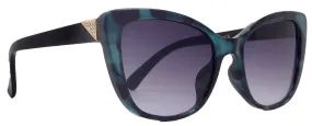 Parisian, High-End Line Bifocal (Clear On Top) Reading Sunglasses for Women OR Non-Bifocal Readers Sunglasses (Turquoise N BK) NY Fifth Avenue