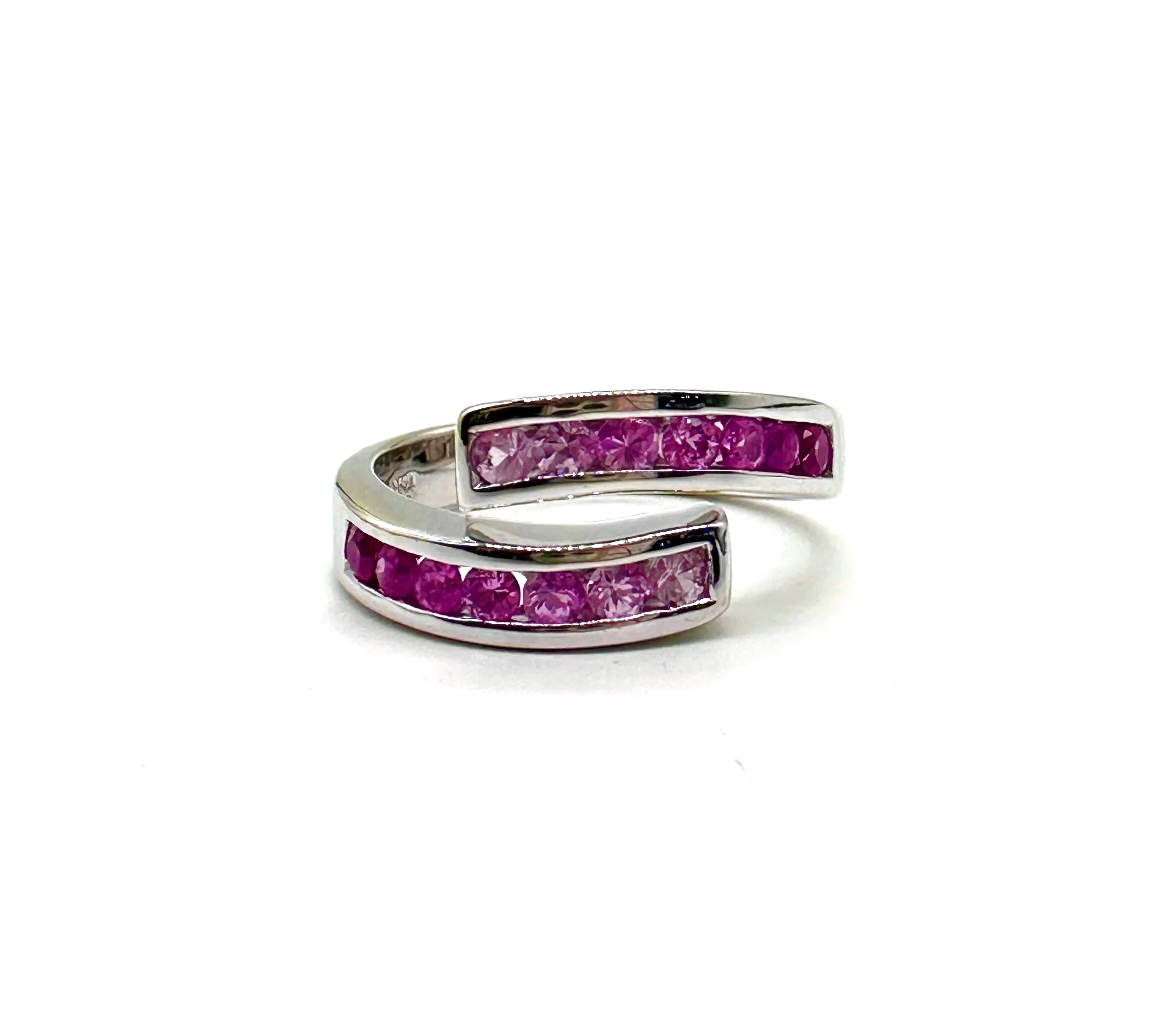 Pink Sapphire Ombre Bypass Band