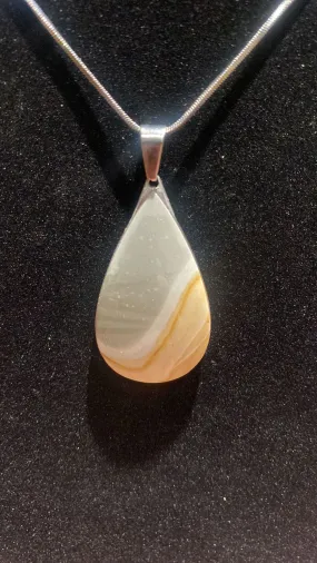 Polychromatic Jasper Teardrop Crystal Pendant (XL)