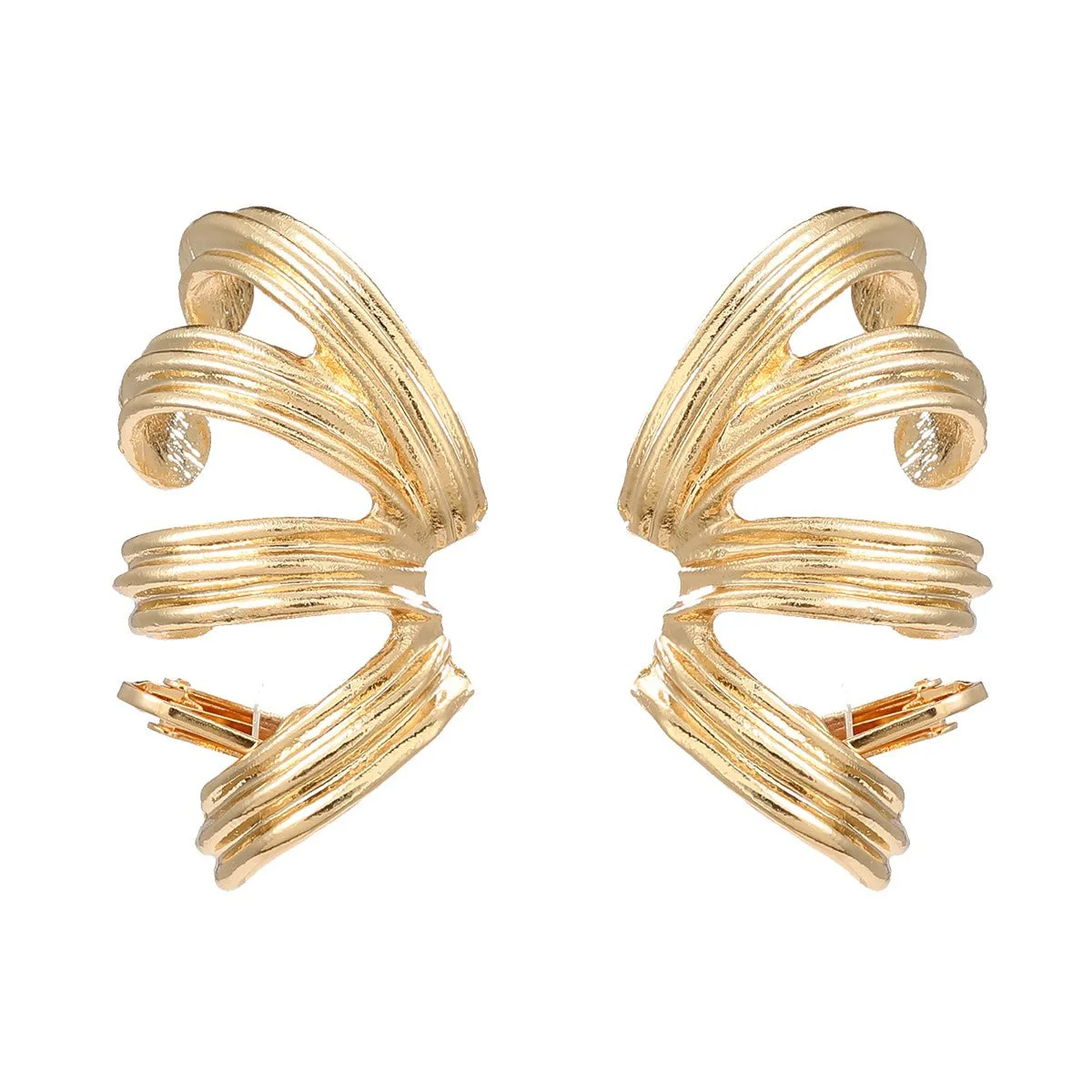 Pre Order:  Exaggerated Spring-Shaped Earrings