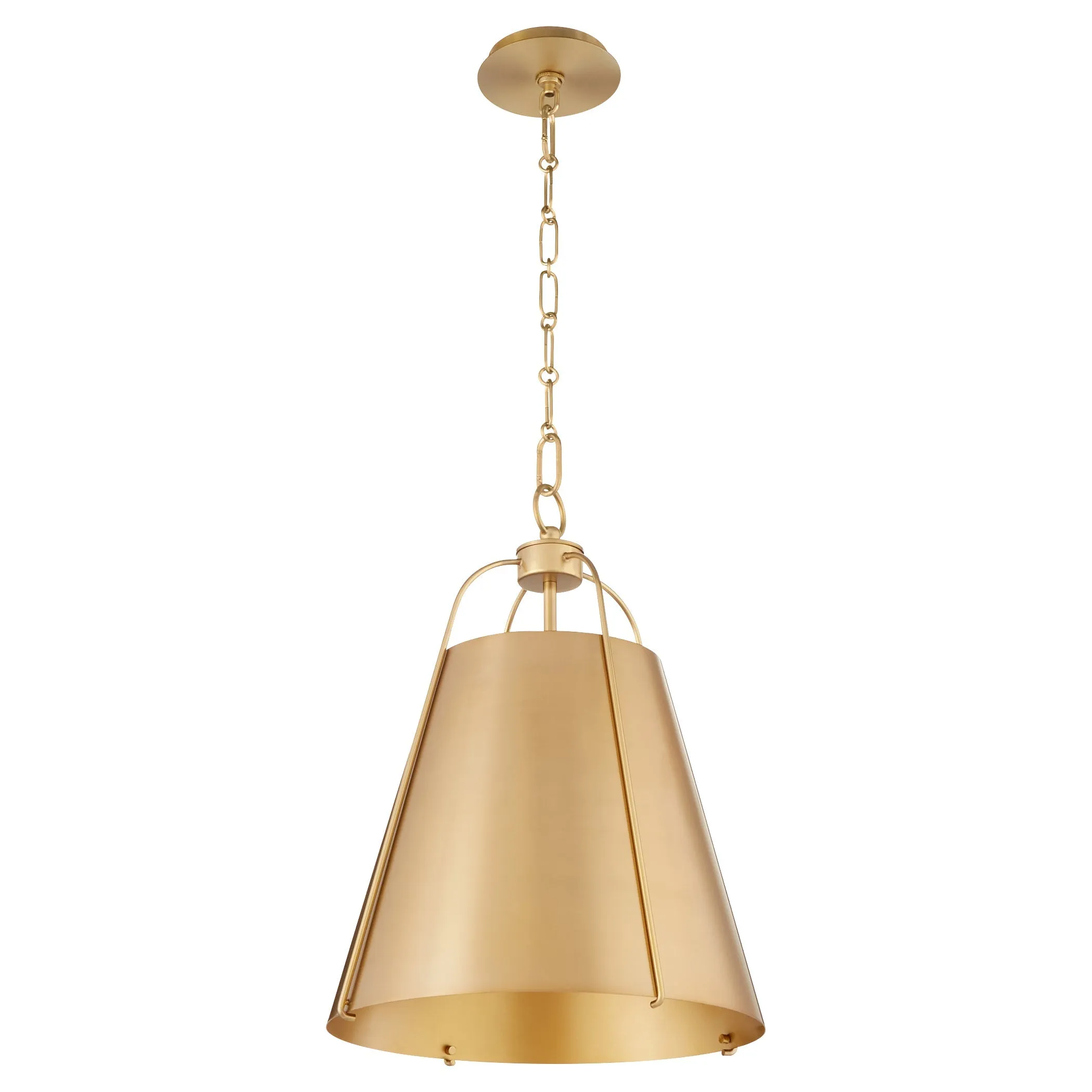 Quorum Ellen 861-3-80 Pendant - Aged Brass 18" Transitional