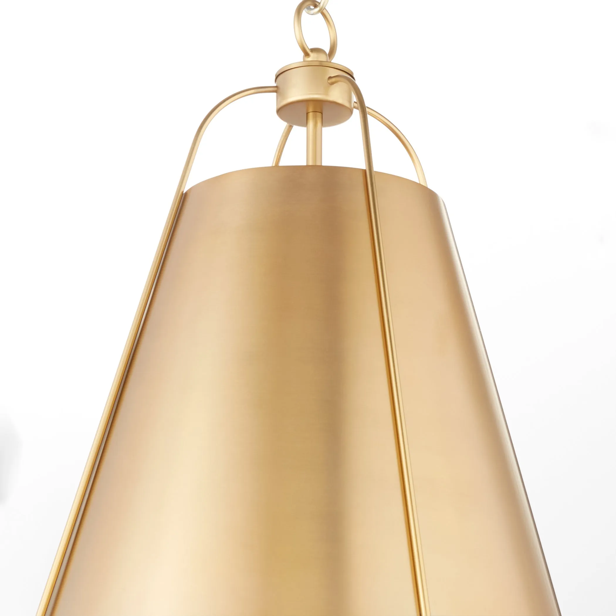 Quorum Ellen 861-3-80 Pendant - Aged Brass 18" Transitional