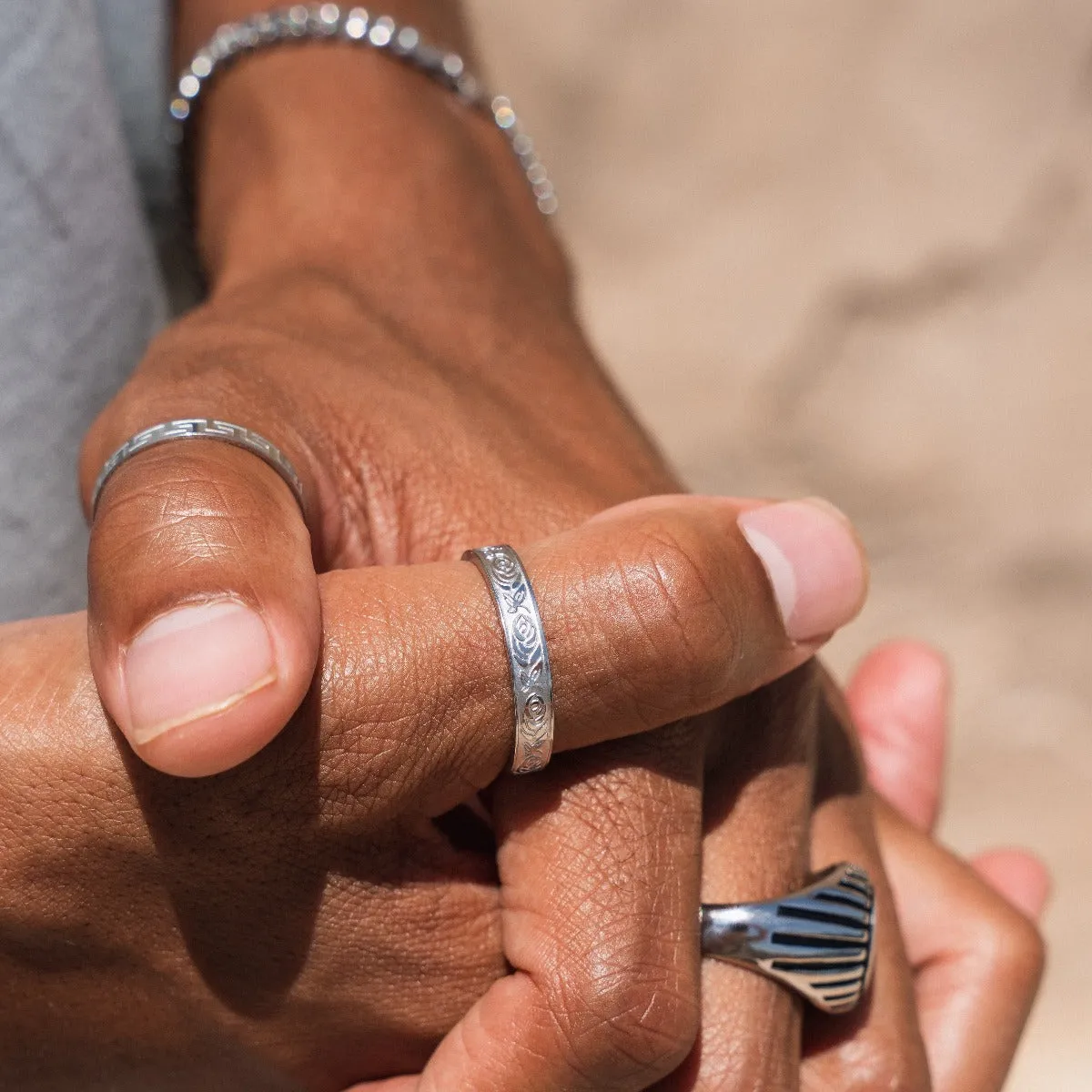 "FLORALE" RING - SILVER
