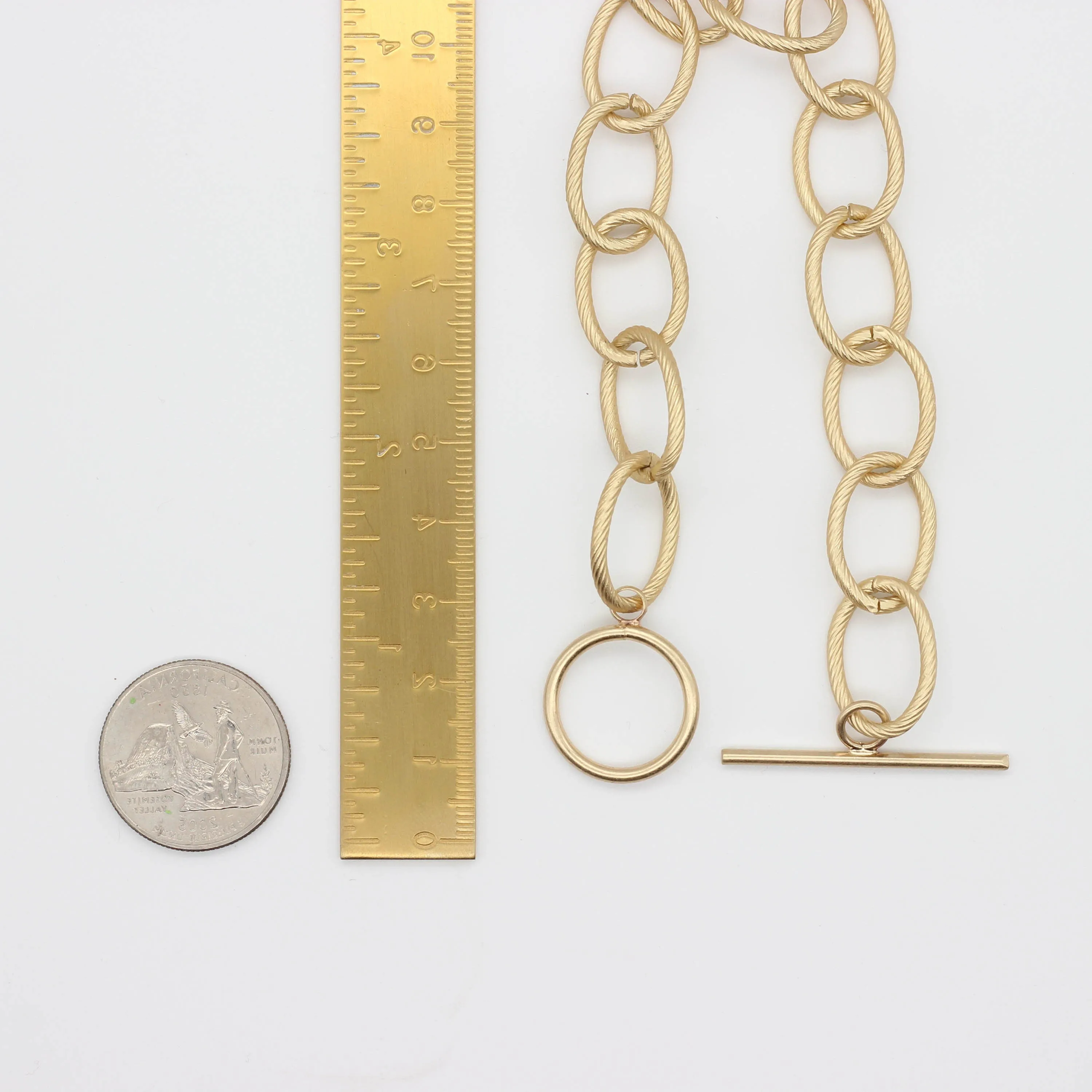 "L'Or" Chunky Silver Chain Bracelet