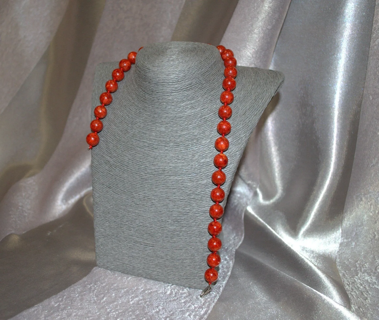 Red Coral necklace Genuine Red Coral Necklace Gift for Anniversary Woman's Necklace Authentic Jewelry Beaded Necklace Personalized necklace