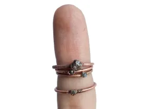 Rough diamond ring | Tiny raw diamond engagement ring