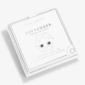September Birthstone Boxed Earrings 5536